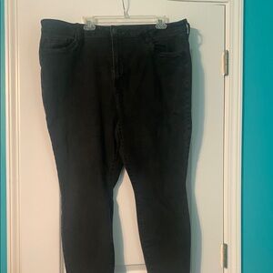Sonoma Goods for Life Black Jeans Denim Short 22W